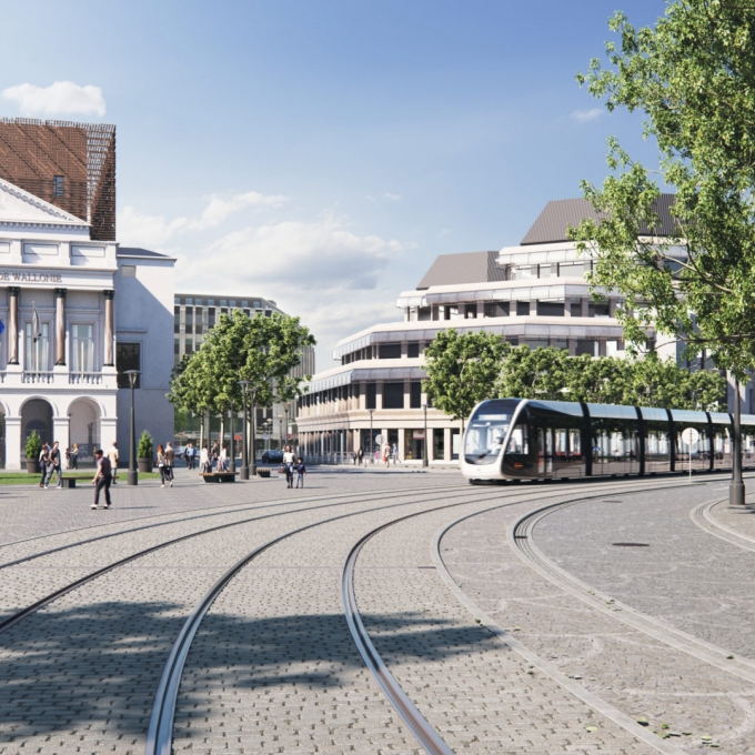 Travaux tram de liège