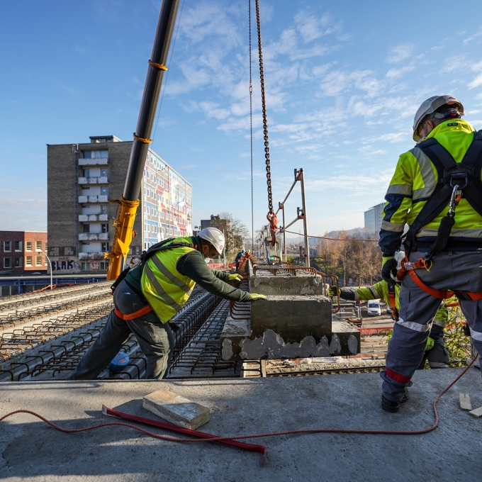 Travaux tram de liège