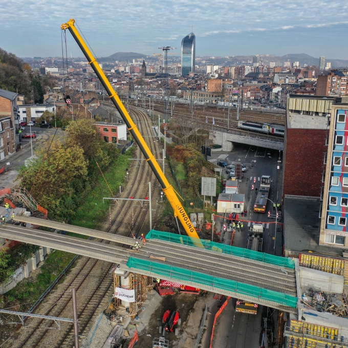 Travaux tram de liège