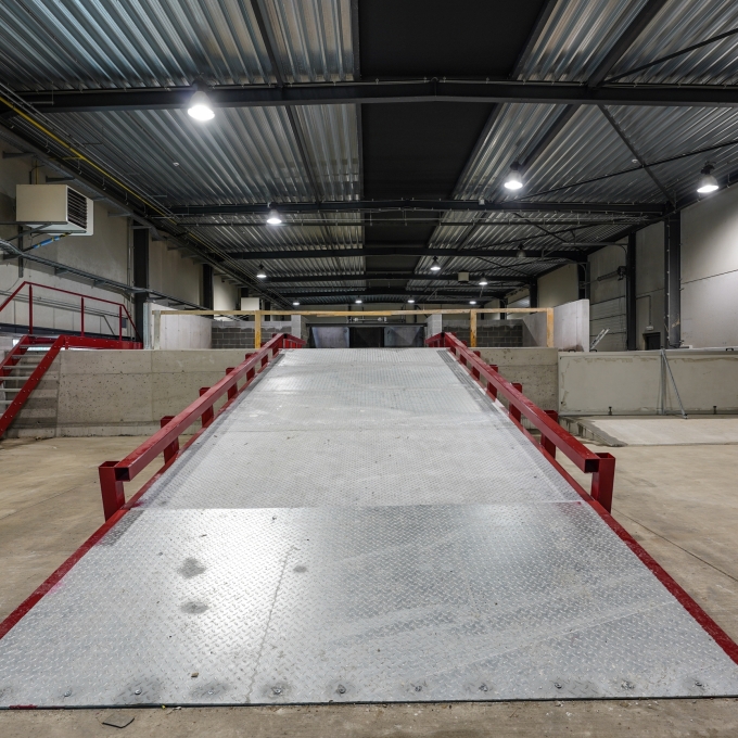 Bassin d'essais rupture digues SPW