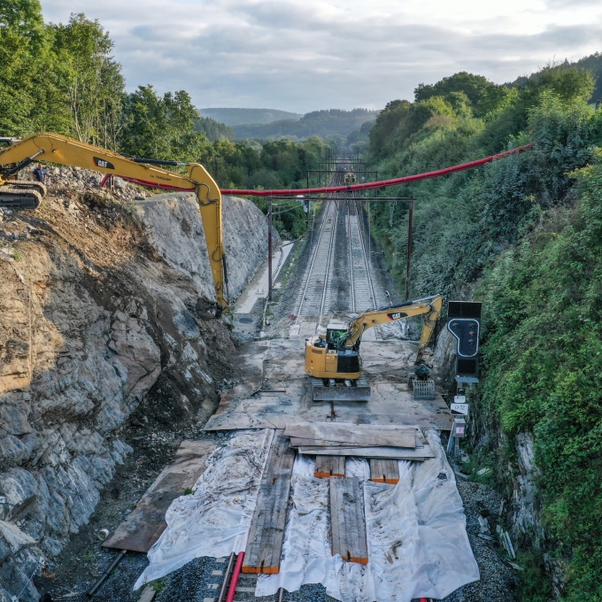 Passage supérieur grupont hatrival infrabel