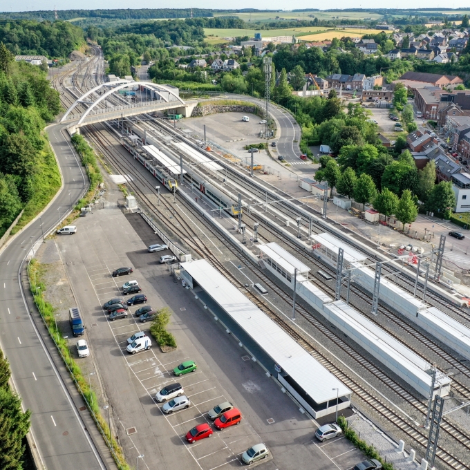 Travaux gare de ciney infrabel