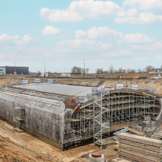 échangeur E411 travaux