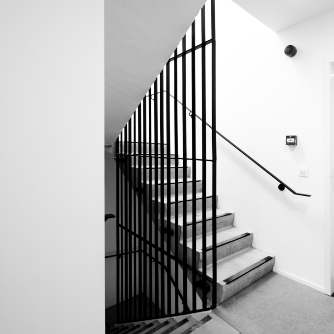 Vue escalier appartements Rocourt