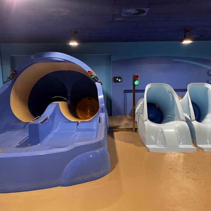 Arrivées des toboggans