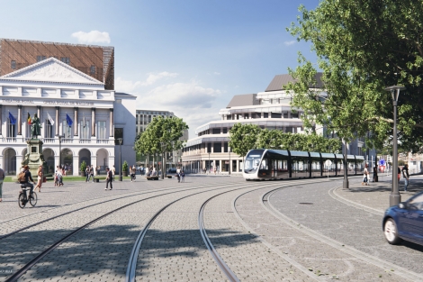 Travaux tram de liège